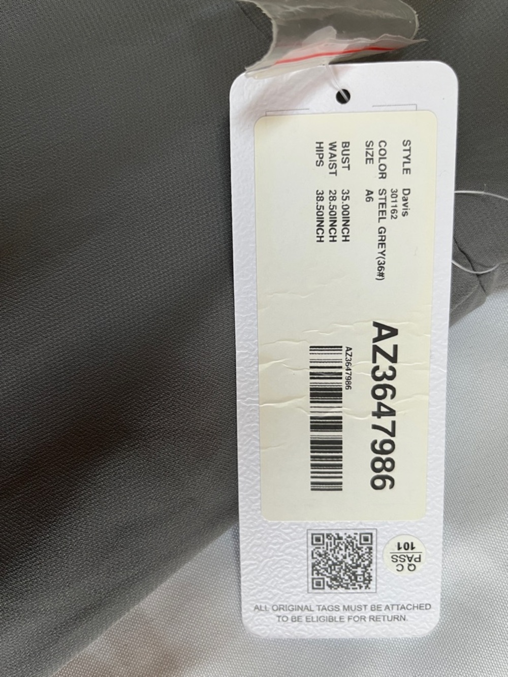 AZAZIE Davis Steel Grey Slip Maxi Dress with V-Neck Size 6 NWT - Picture 8 of 11